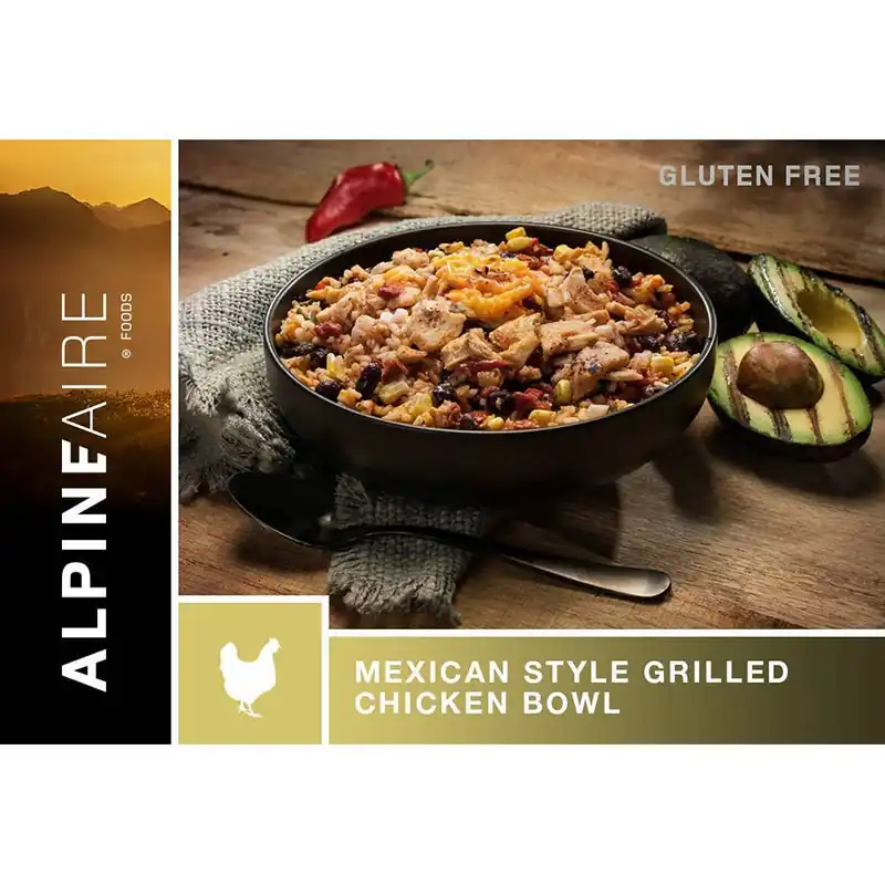 AlpineAire Mexican-Styled Grilled Chicken Bowl Freeze Dried Meal