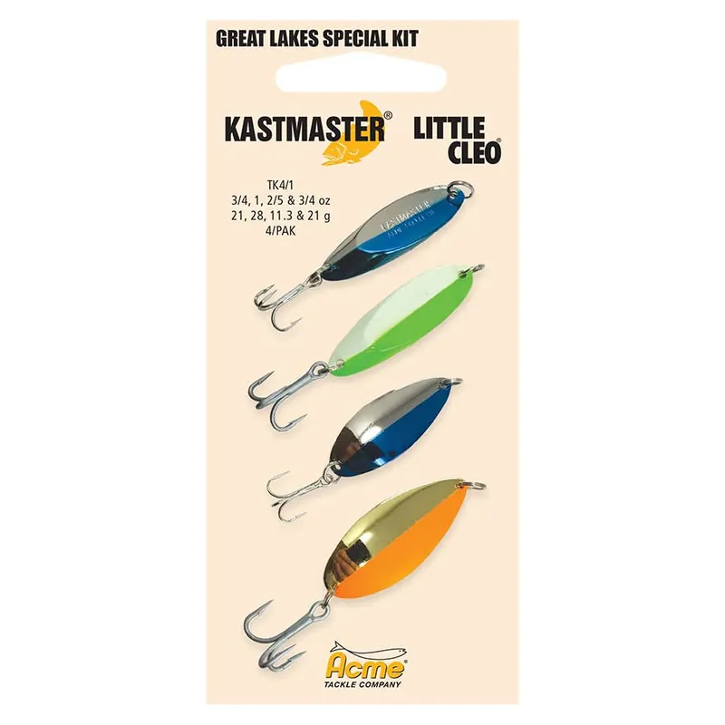 Acme Tackle Kastmaster/Little Cleo Great Lakes Special Lure Kit
