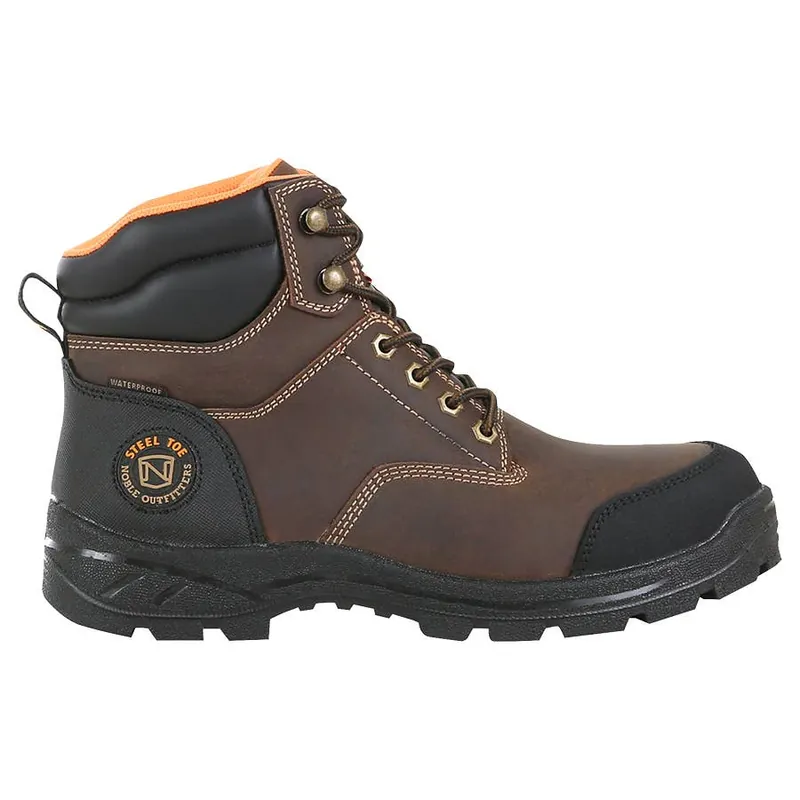 Noble Outfitters Men‘s Crew 6" Waterproof Steel Toe Boots