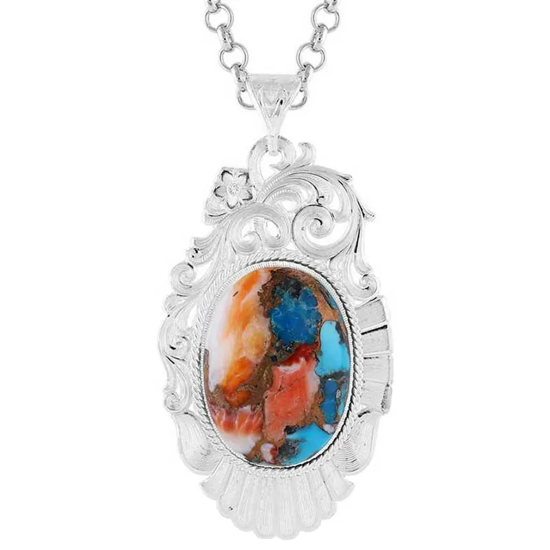 Montana Silversmiths Women‘s Swiftcurrent Glacial Stone Necklace