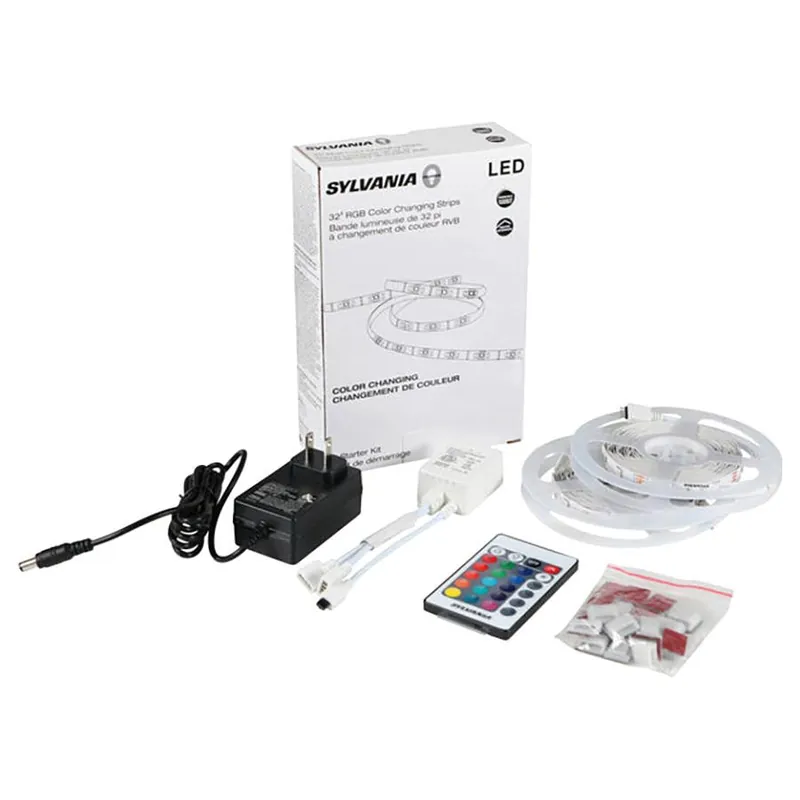 Sylvania LED RGB Flexible Light Strip Starter Kit, 16 Dimmable Colors w/IR Remote Control