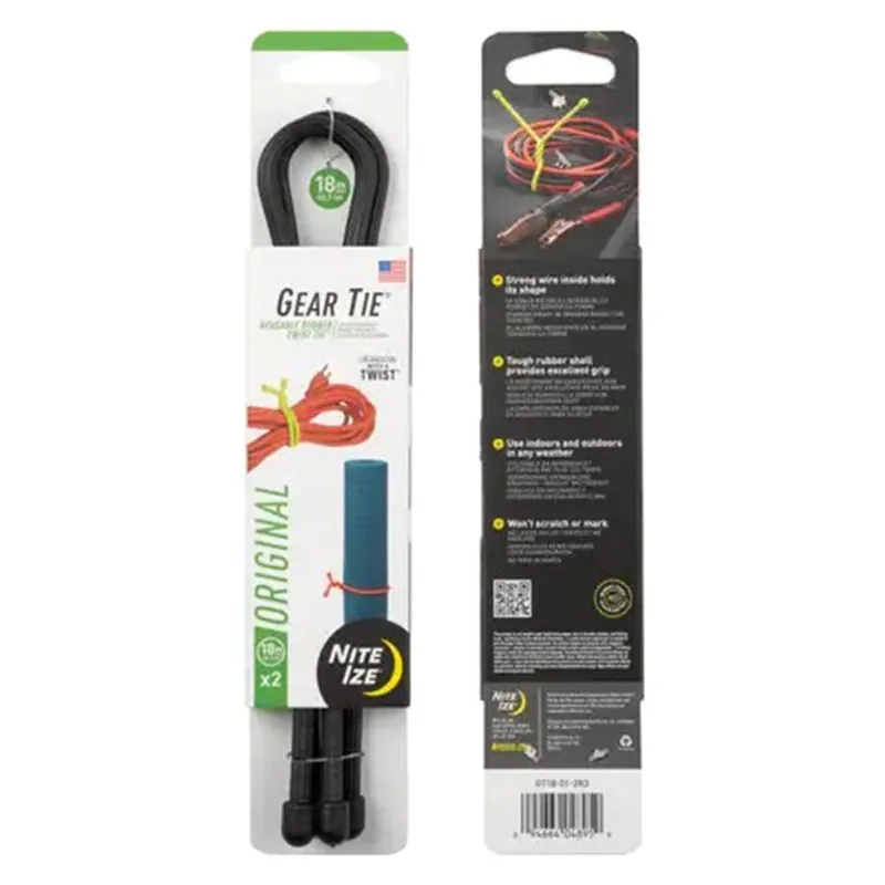 Nite Ize Gear Tie Reusable Rubber Twist Tie