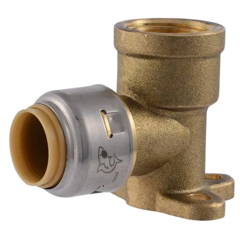 SharkBite Max Brass Drop Ear Elbow