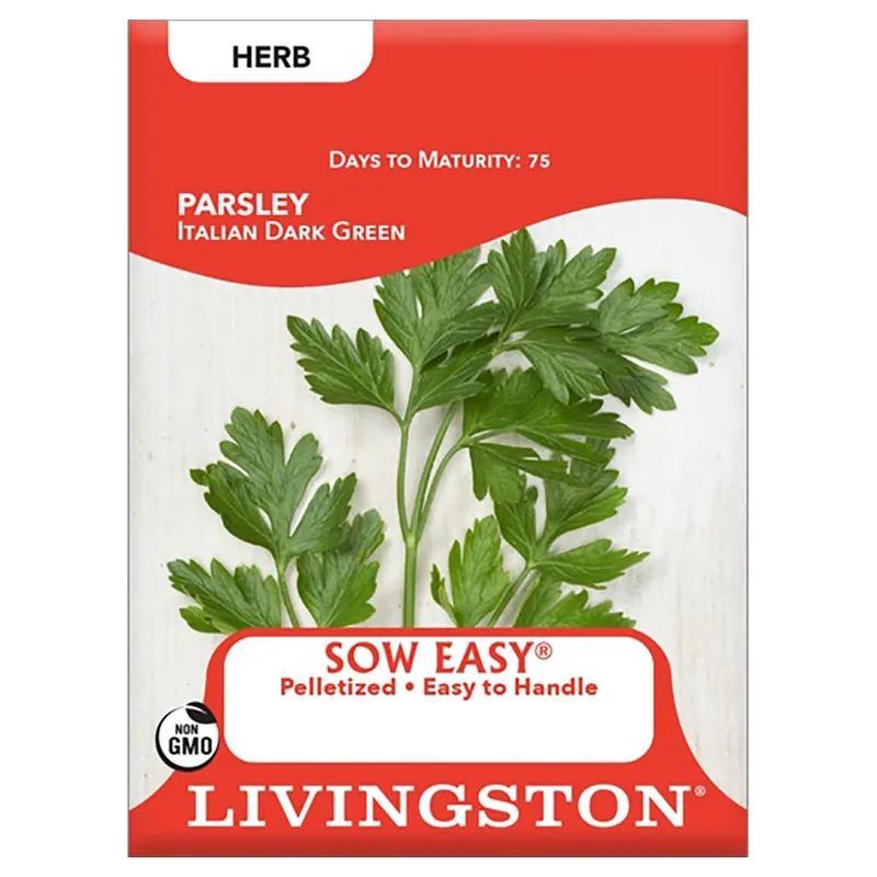 Livingston Seed Sow Easy Italian Dark Green Parsley Seeds