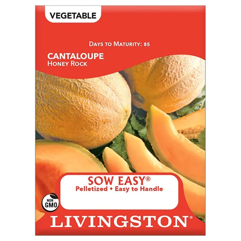 Livingston Seed Sow Easy Honey Rock Cantaloupe Seeds