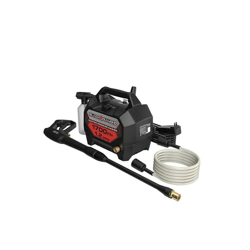 Black Diamond Cold Water Handheld Corded Electric Pressure Washer - 1700 PSI, 1.2 GPM