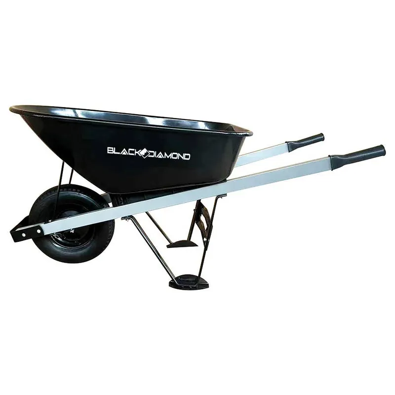 Black Diamond Steel Wheelbarrow w/Steel Handle