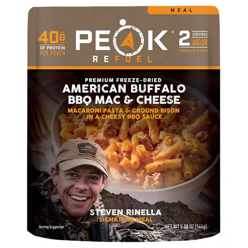 Peak Refuel Freeze American Buffalo BBQ Mac & Cheese Dried Meal