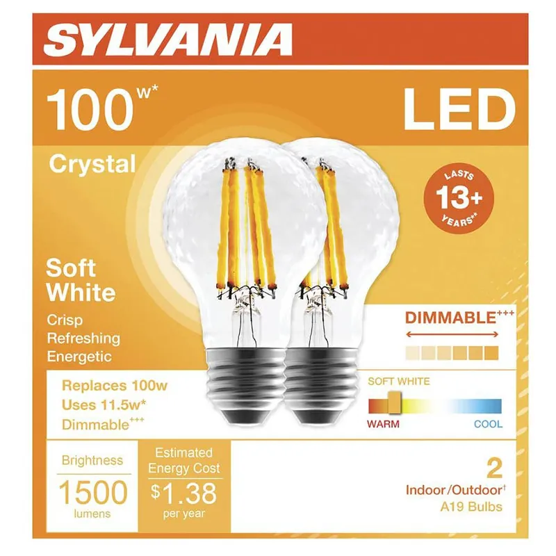 Sylvania 2700K Dimmable A19 Soft White LED Bulb