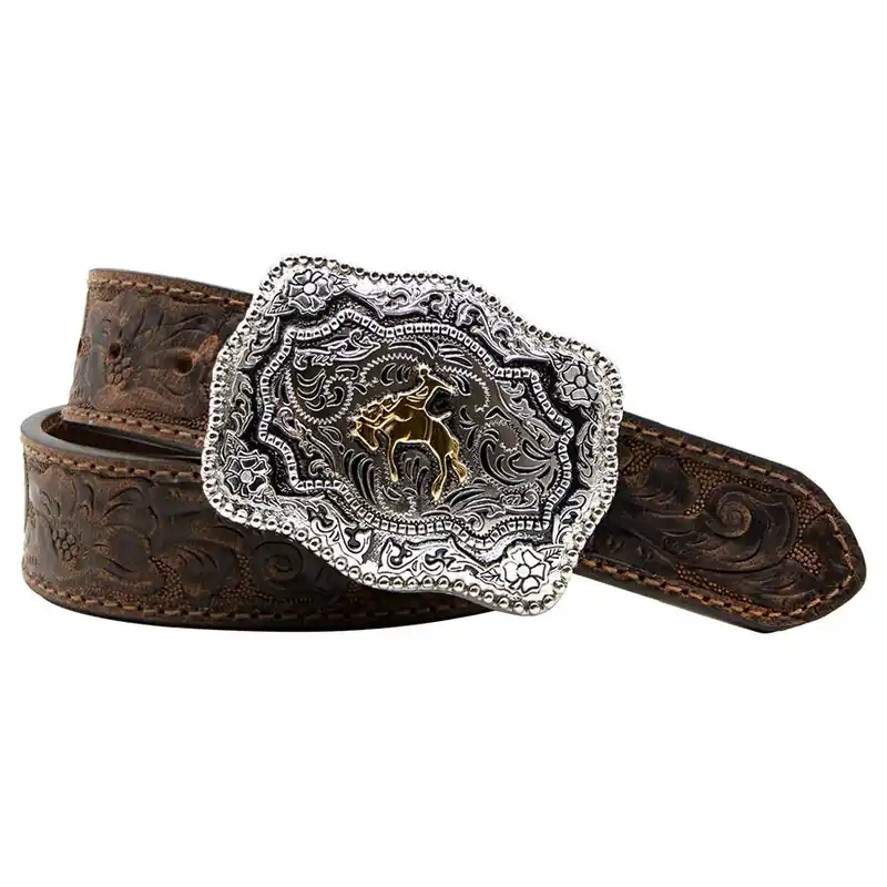 AndWest Boy‘s 1-1/4" Buckin‘ Bronc Buckle Belt