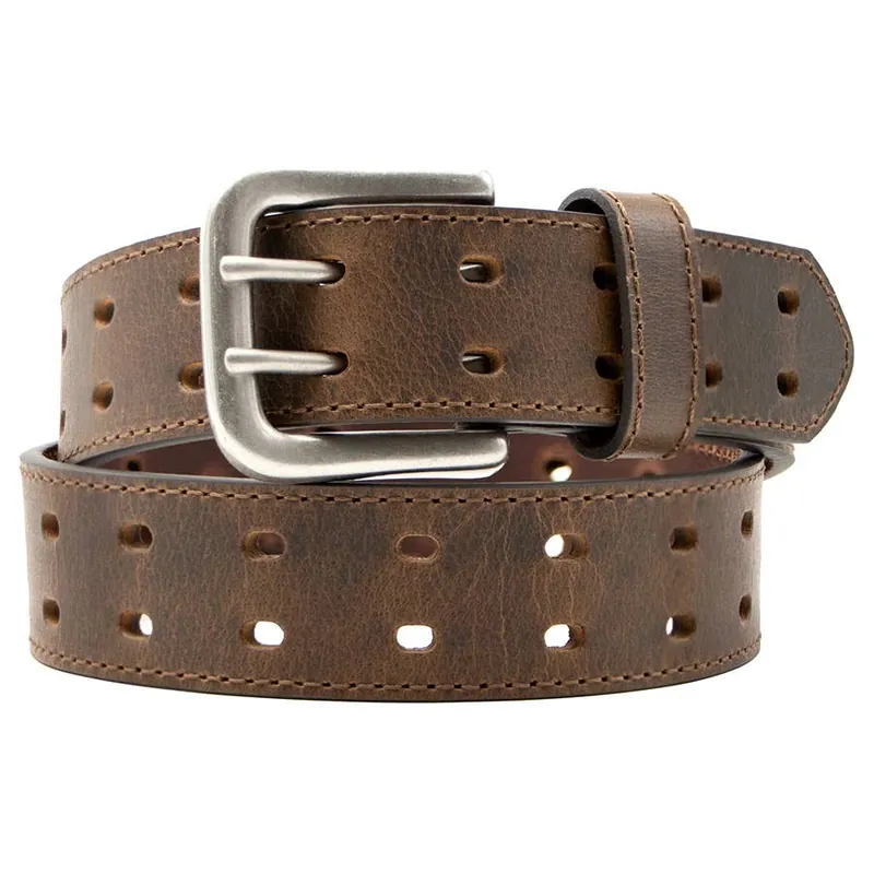 AndWest Men‘s 1-1/2" Double Perforated Belt