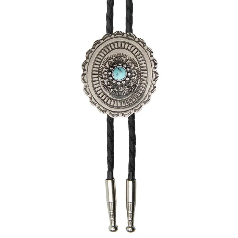 AndWest Men‘s Concho with Turquoise Bolo Tie
