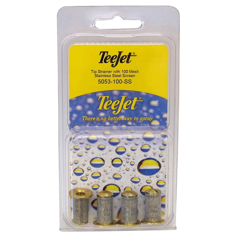 TeeJet Tip Strainer with 100 Mesh Stainless Steel Screen