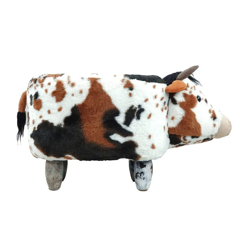 Alpine Farm Cow Foot Stool