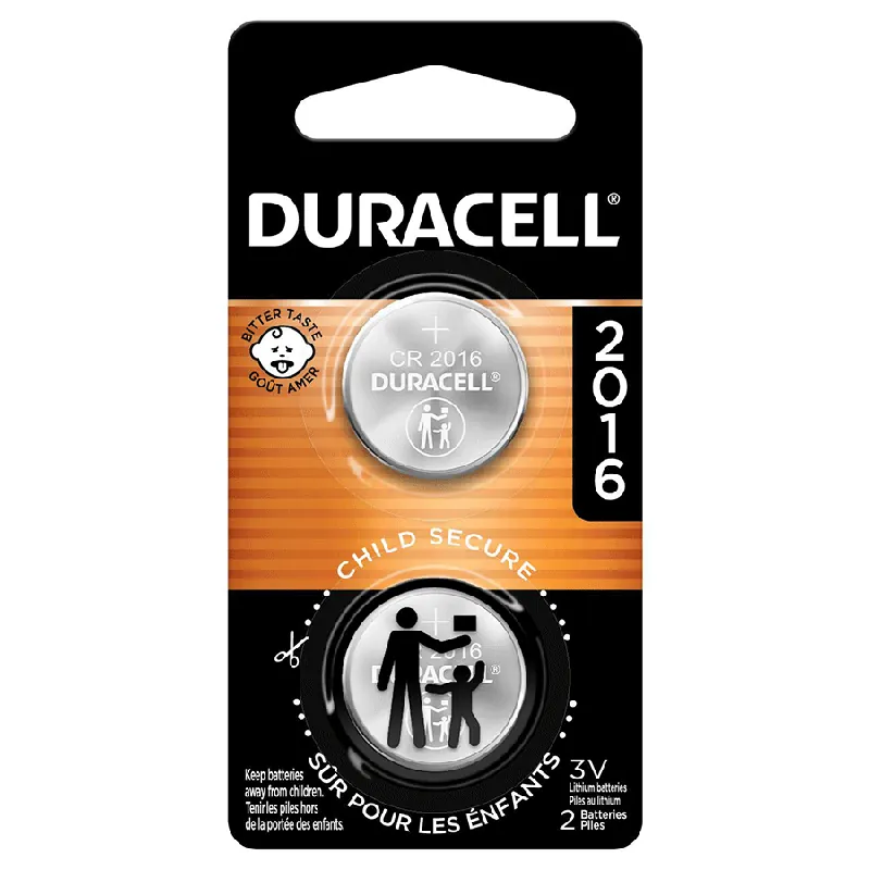 Duracell 2016 Lithium Coin Battery with Bitter Coating