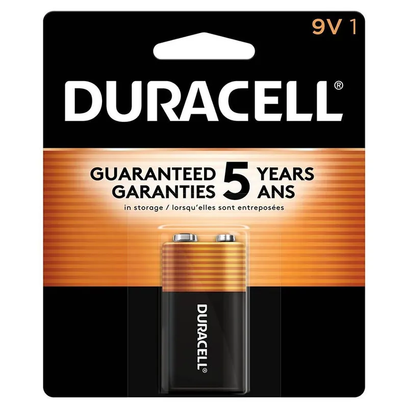 Duracell Coppertop 9V Alkaline Battery