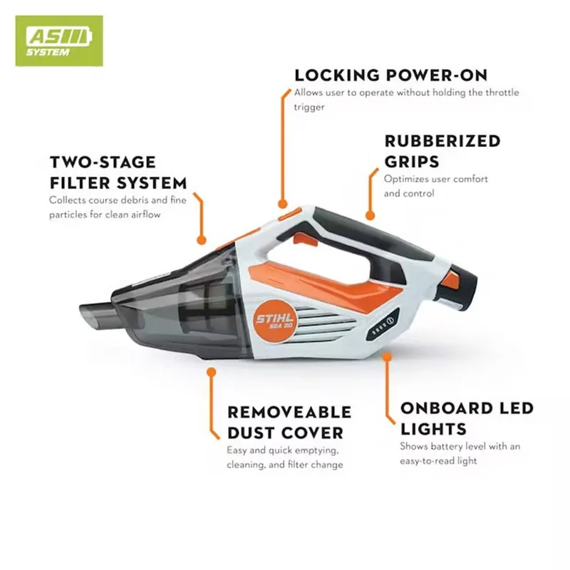 STIHL SEA 20 Cordless Handheld Vacuum Set w/ AS 2 & AL 1