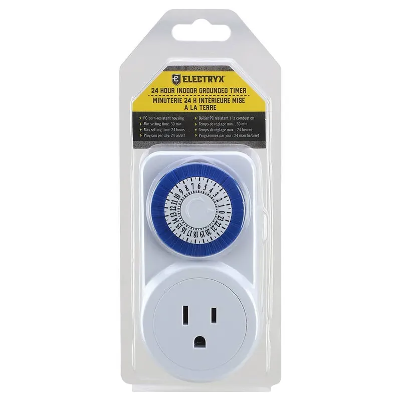 Electryx 24 hrs Indoor Mechanical Grounded Timer