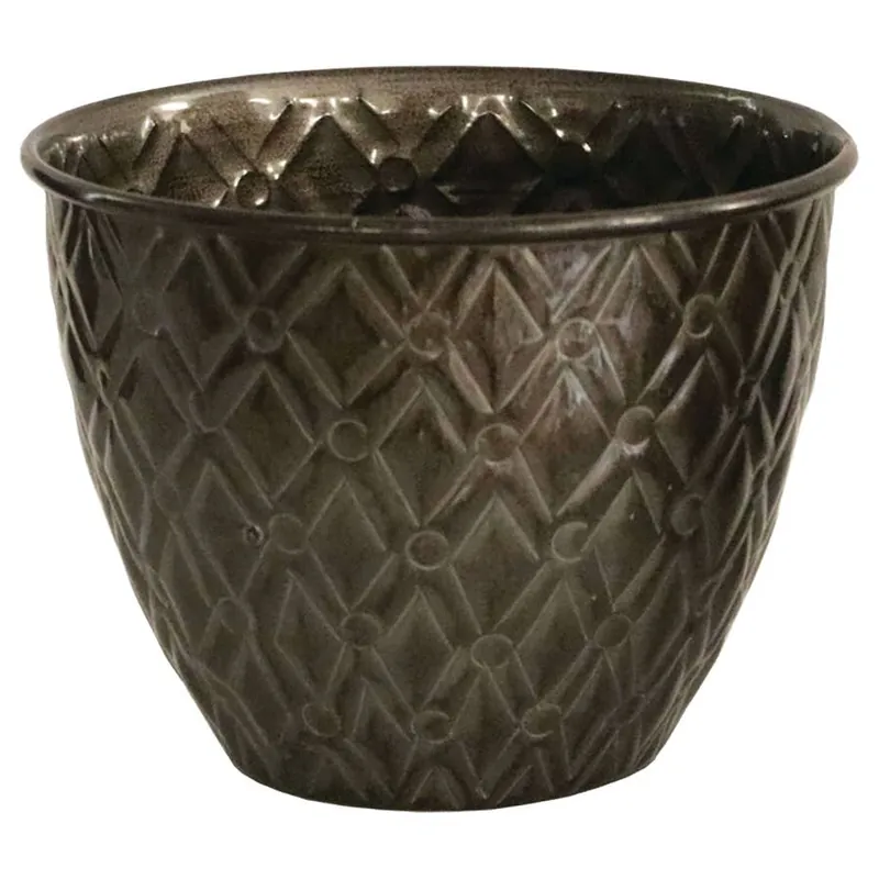 Robert Allen IronStone 5" Diamond Planter