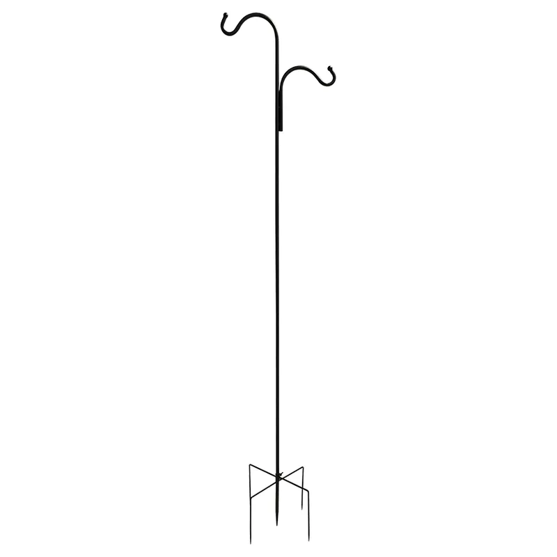 Livingscape Steel Double Shepherd Hook