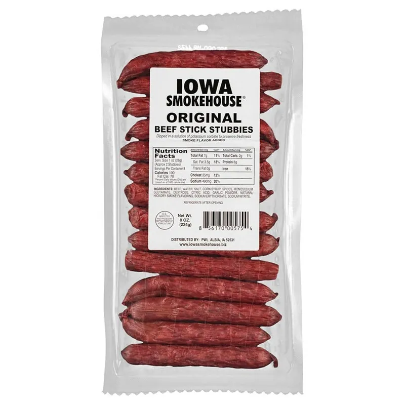 Iowa Smokehouse Beef Sticks Stubbies