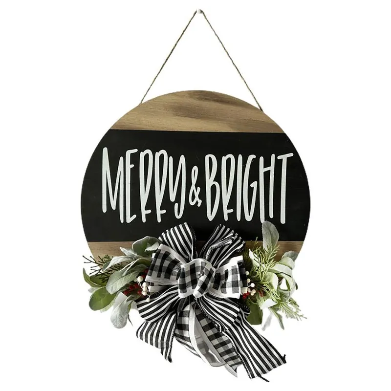 Backyard Expressions Merry & Bright Welcome Sign