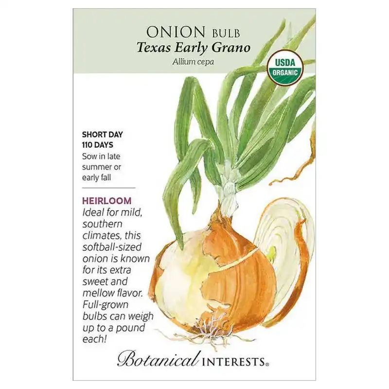 Botanical Interests Texas Early Grano Bulb Onion Seeds