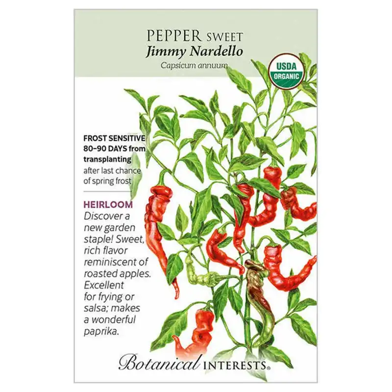 Botanical Interests Jimmy Nardello Sweet Pepper Seeds