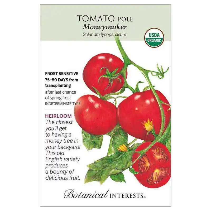 Botanical Interests Moneymaker Pole Tomato Seeds