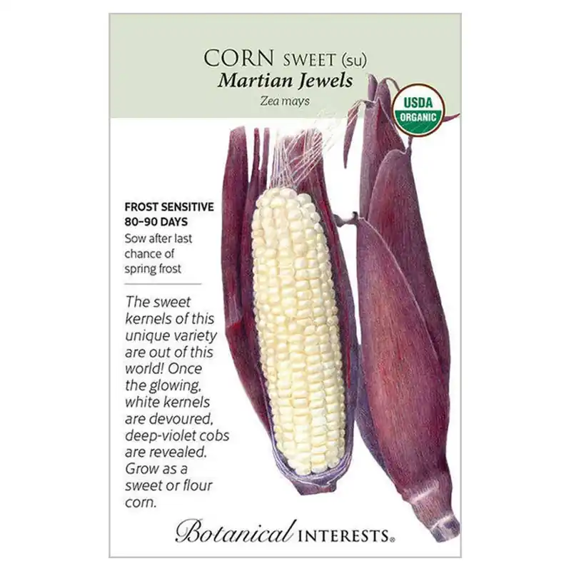 Botanical Interests Martian Jewels Sweet Corn Seeds