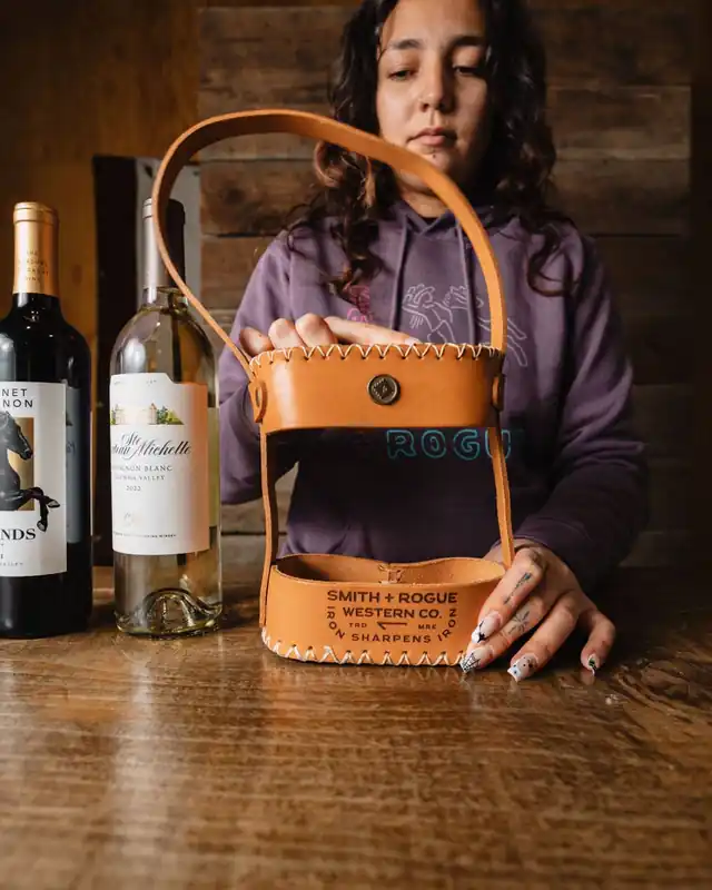 Smith + Rogue Caballito Wine Bottle Holder - Western - London