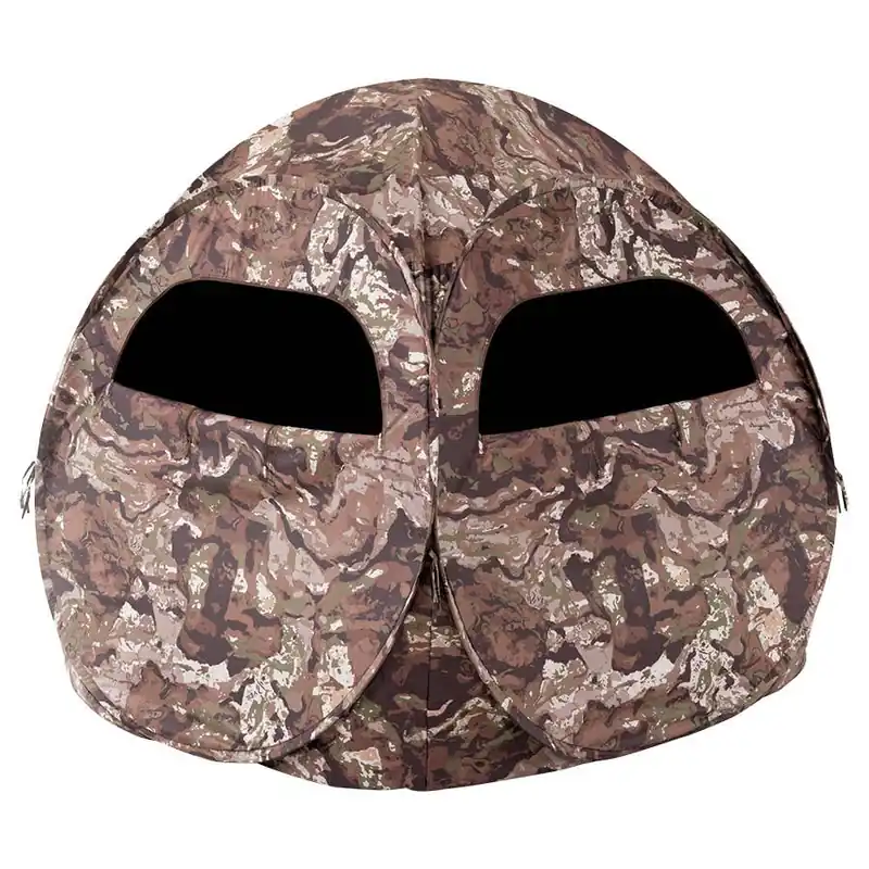 Duke + Boone 2-Man Spring Steel Ground Blind with Veil