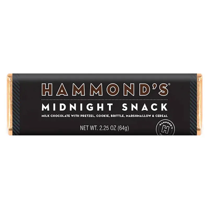 Hammond‘s Candies Milk Chocolate with Midnight Snack Candy Bar