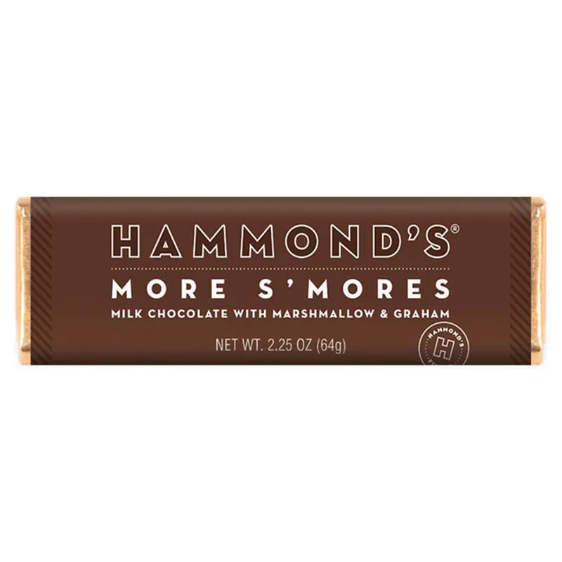 Hammond‘s Candies More S‘more Milk Chocolate with Marshmallow & Graham Candy Bar
