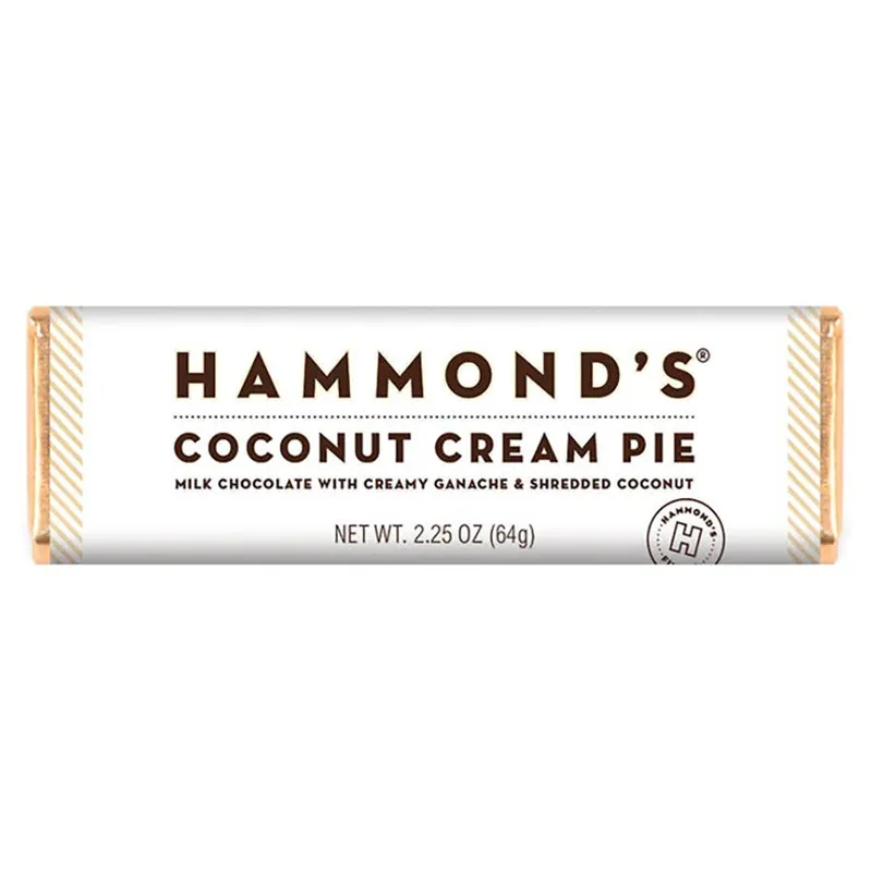 Hammond‘s Candies Milk Chocolate with Coconut Cream Pie Candy Bar