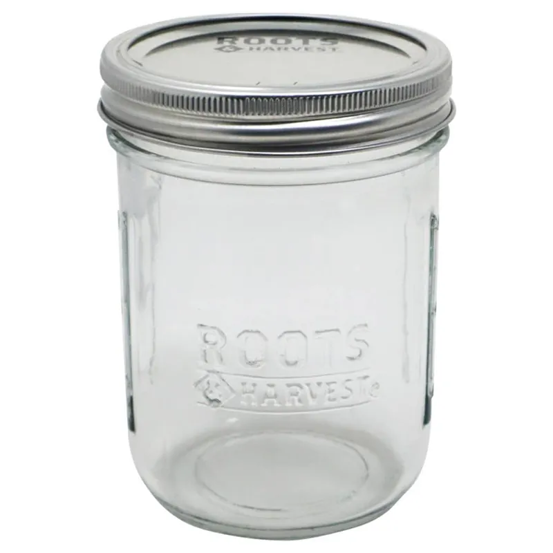 Roots & Harvest Wide Mouth Pint Canning Jars