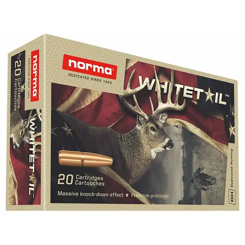 Norma Whitetail .30-06 Springfield Pointed Soft Point Rifle Ammunition