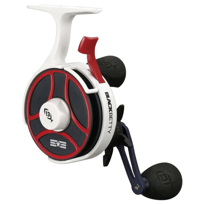 13 Fishing FreeFall Ghost Patriot Ice Fishing Reel