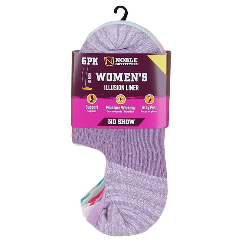 Noble Outfitters Women‘s Illusion Invisible Liner Socks