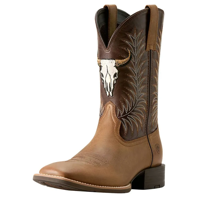 Ariat Men‘s Sport Steer Skull Cowboy Boots