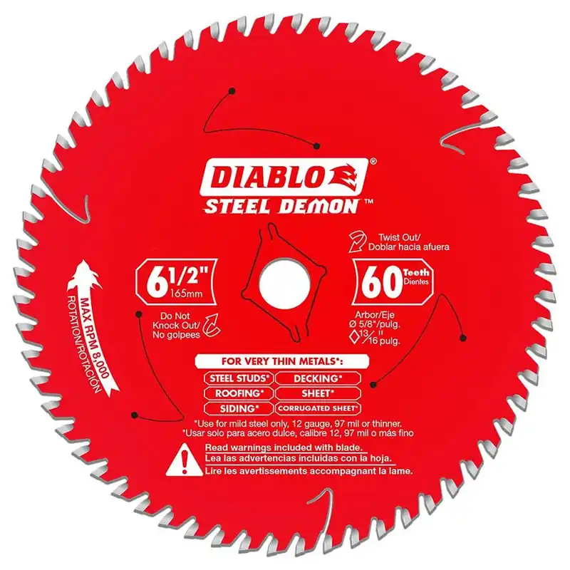 Diablo 60 Teeth Thin Metal Circular Saw Blade