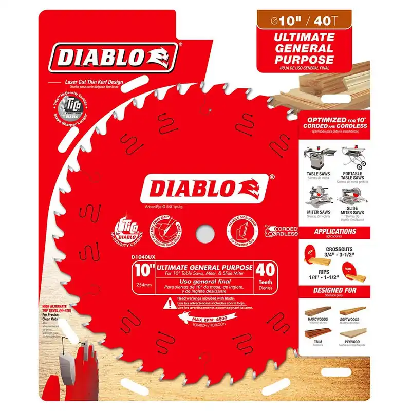 Diablo 40 Teeth General Purpose Circular Saw Blade