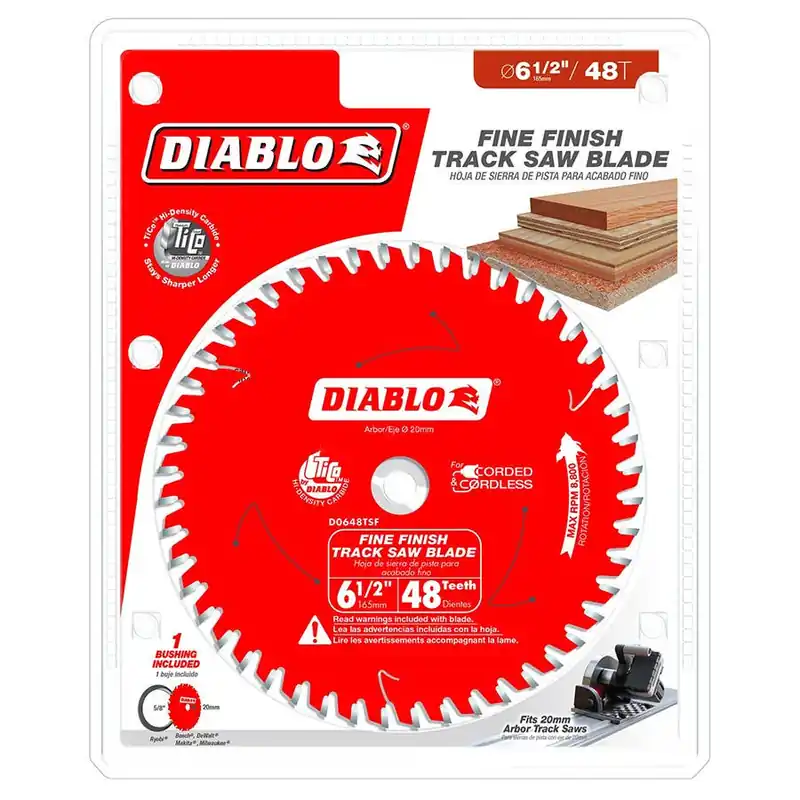 Diablo 48 Teeth Track Saw Blade for Fine Finish and Plywood