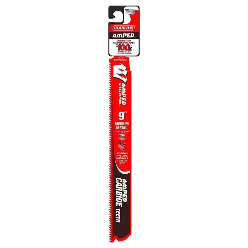 Diablo AMPED Steel Demon 10TPI Carbide Teeth Reciprocating Saw Blade