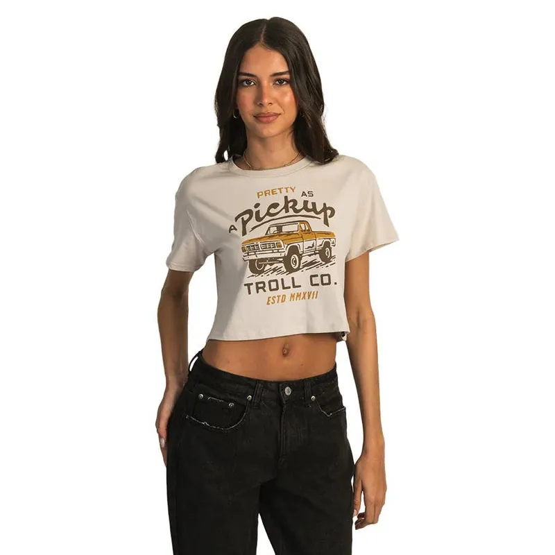 Troll Co. Women‘s Pretty As A Pickup Crop Top
