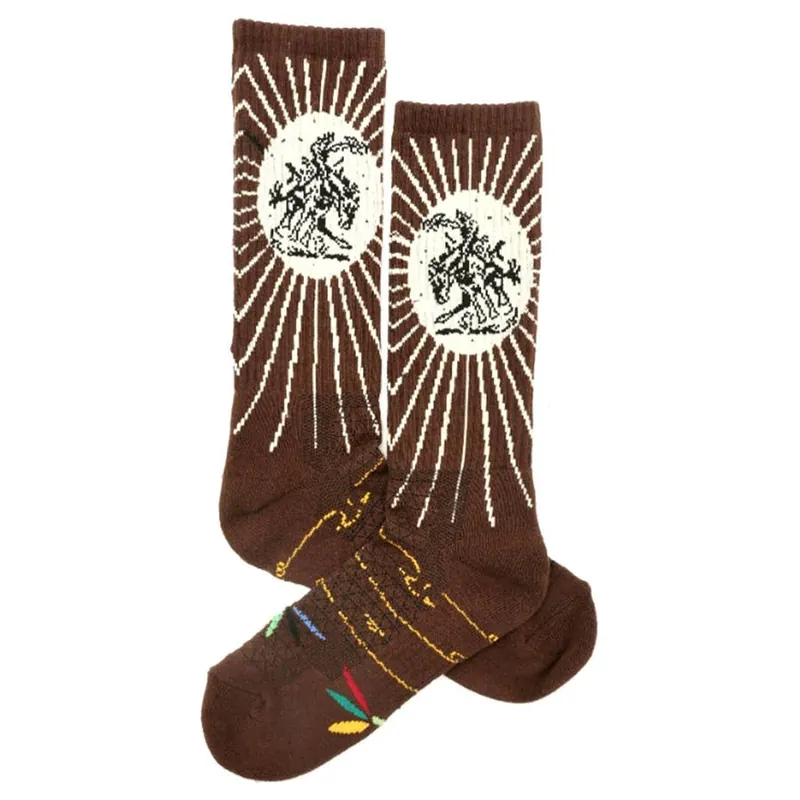 Lucky Chuck Women‘s Bucking Brown Socks