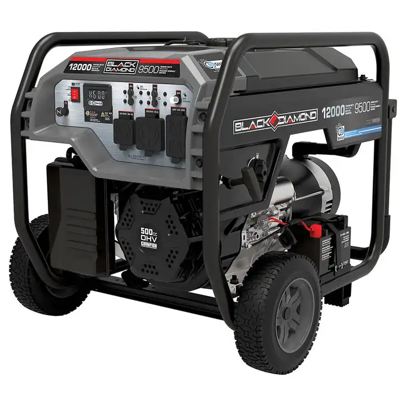 Black Diamond 9500 w Portable Generator with CO Shield
