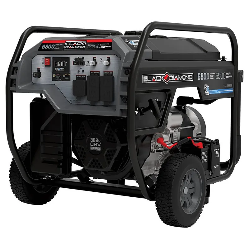 Black Diamond 5500 w Portable Generator with CO Shield