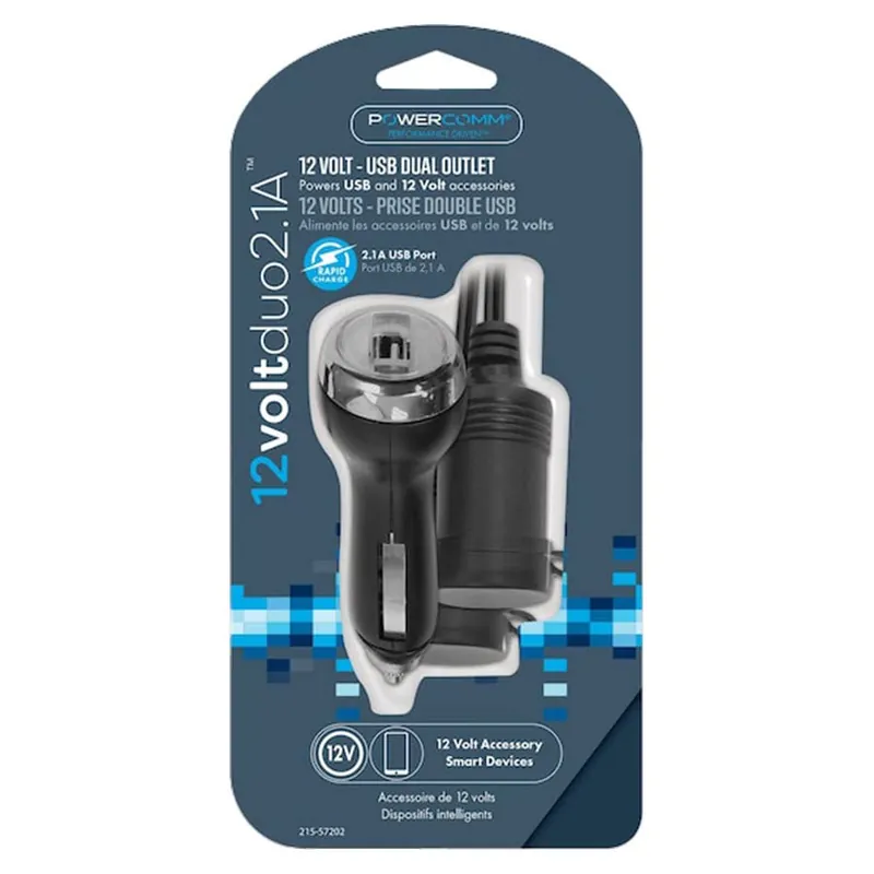 Lynco Products 2-Port Outlet 12V with 6" Leads and USB