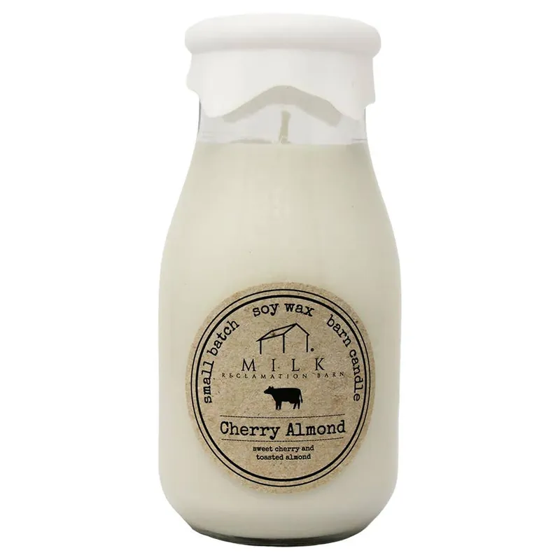 Milk Reclamation Barn Milk Bottle Candle